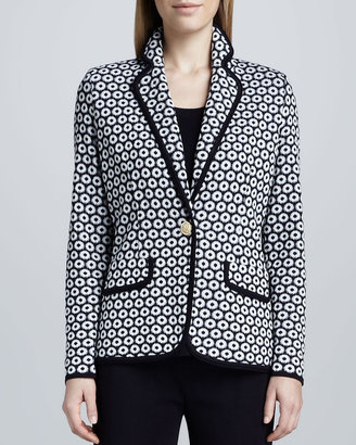 Misook Camille Geometric Knit Jacket, Women's