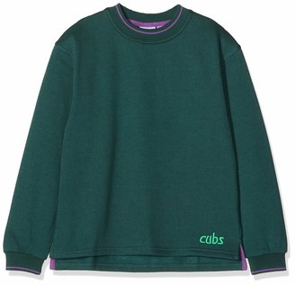 Cub Tipped Boy's Sweatshirt Bottle Green C24IN