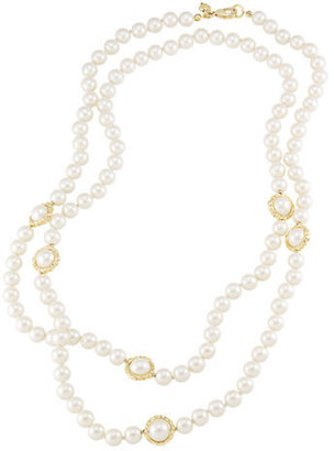 Carolee Roman Rendezvous Pearl Station Rope Necklace