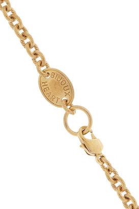 Swarovski Bijoux Heart Dragon gold-plated crystal necklace