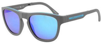 Armani Exchange Plastic Square Sunglasses - GREY AND BLUE