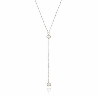 Lily & Roo - Sterling Silver Pearl Lariat Necklace