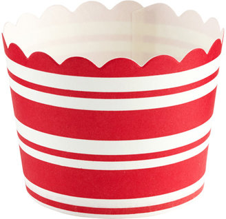Container Store Small Baking Cups Peppermint Stripe Red Pkg/25