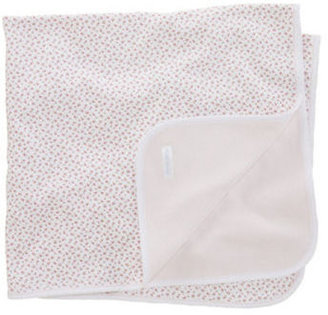Ralph Lauren CHILDRENSWEAR Newborn Girls 0-9 Months Reversible Floral-to-Solid Blanket