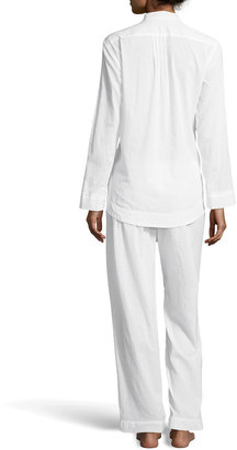 Donna Karan Cotton Batiste Pajama Set, White