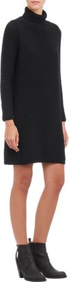 Barneys New York Knit Turtleneck Dress-Black