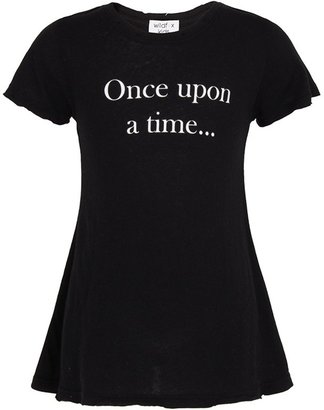 Wildfox Couture Black Once Upon A Time Tee