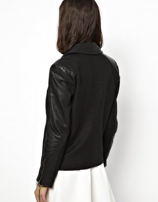 Essentiel Antwerp Oversized Leather Jacket