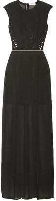 Sass & Bide The Intuitive One woven and georgette maxi dress
