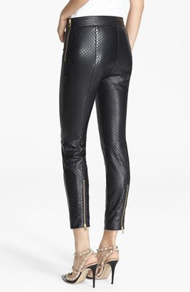 RED Valentino Perforated Leather Ankle Pants