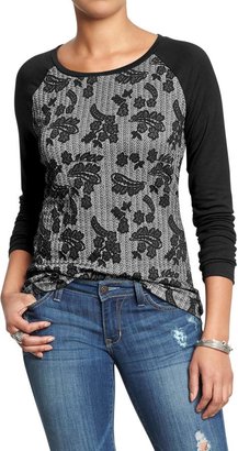 Old Navy Women's Textured-Floral Tops