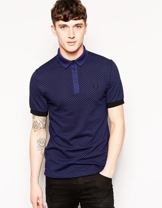 Frank Wright Fred Perry Laurel Wreath Polo Shirt with Polka Dot