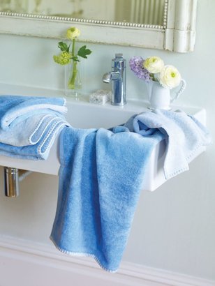 Designers Guild Saraille towels face cobalt