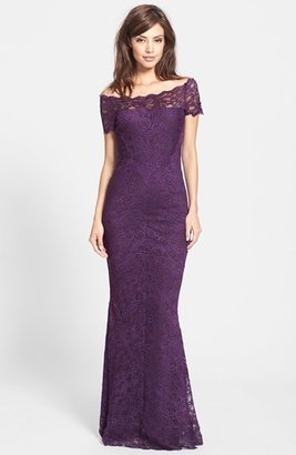Nicole Miller Stretch Lace Gown