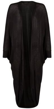 New Look Black Fine Knit Midi Cocoon Cardigan