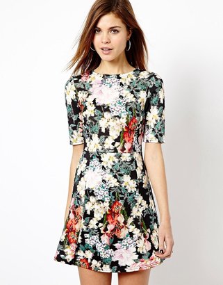 Warehouse Floral Print Dress