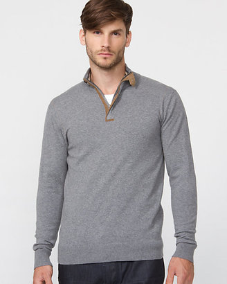 Le Château Cotton Blend Half-Zip Sweater