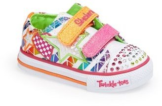Skechers 'Twinkle Toes - Shuffles' Light-Up Sneaker (Walker & Toddler)