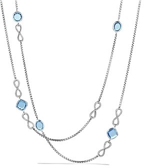 David Yurman Confetti Necklace Blue Topaz