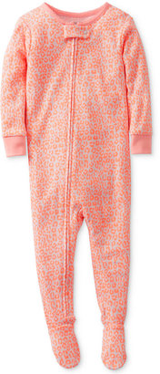 Carter's Baby Girls' One-Piece Coverall Cheetah Pajamas