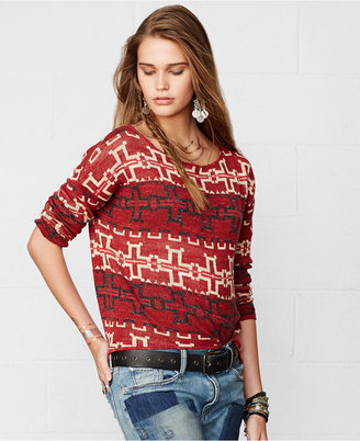 Denim & Supply Ralph Lauren Southwestern Intarsia-Knit Sweater