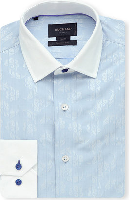 Duchamp Contrast-Collar Jacquard Shirt - for Men
