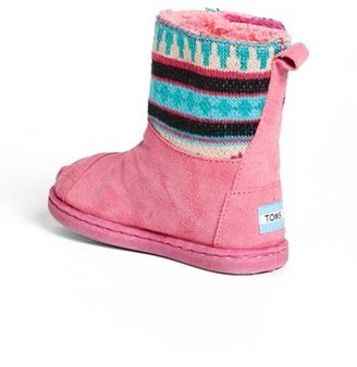 Toms 'Nepal - Tiny' Knit Shaft Boot (Baby, Walker & Toddler)