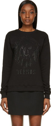 Versus Black Studded Lion Sweatshirt