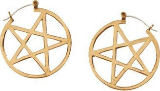 Pamela Love Pentagram Hoop Earrings