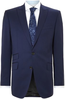 Simon Carter Men's Twill regular fit peak lapel jacket
