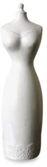 Bed Bath & Beyond Couture Mannequin Earthenware Toilet Brush Holder in White