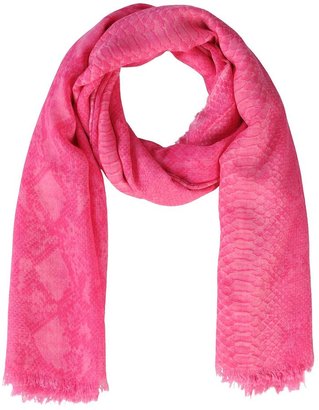 Stella McCartney Python print silk Mix scarf