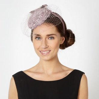 Debut Lilac rose button top veil headband