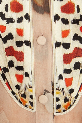 Givenchy Butterfly-print silk-chiffon dress