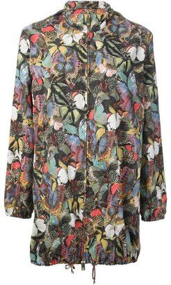 Valentino butterfly printed coat