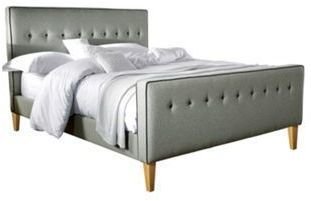Debenhams Light grey upholstered 'Palizzi' low foot bed frame
