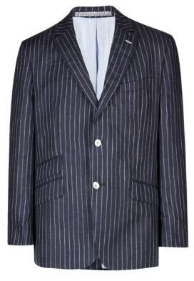 Marks and Spencer Luxury Sartorial Big & Tall Pure Linen Pinstriped Jacket