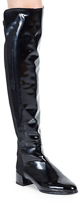Stuart Weitzman Fifo Patent Leather Over-The-Knee Boots