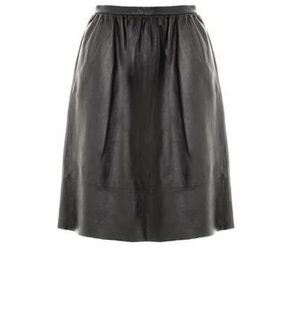 Theory Gelsey leather skirt