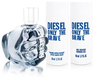 Diesel Only The Brave by for Men 3 Piece Set Includes: 1.7 oz Eau de Toilette Spray + 1.7 oz Shower Gel + 1.7 oz After Shave Balm
