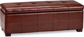 Ballston Leather Tufted Storage Bench, Direct Ships for just $9.95