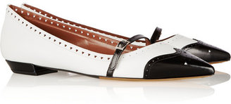 Tabitha Simmons Belfy glossed-leather point-toe flats
