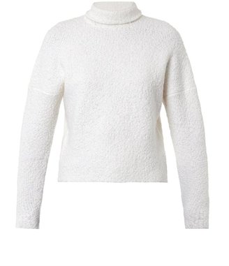 Derek Lam Bouclé-wool roll-neck sweater