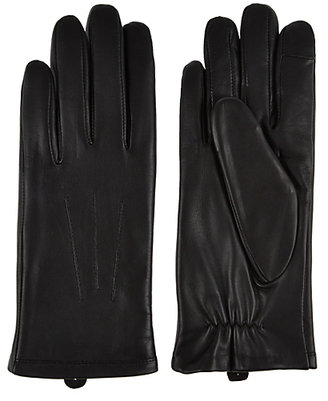 Marks and Spencer M&s Collection Leather Touchscreen Gloves with ThinsulateTM