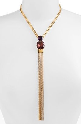 Vince Camuto 'Jewel Purpose' Stone Tassel Pendant Necklace
