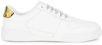 Versace Ilus White Leather Sneakers