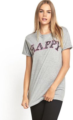 Love Label Happy Printed T-shirt