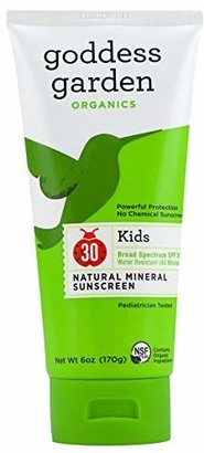 Goddess Garden Organics SPF 30 Kids Natural Mineral Sunscreen Lotion for Sensitive Skin (6 oz. Tube) Reef Safe