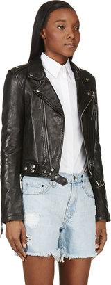 BLK DNM Black Leather Biker Jacket