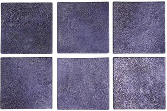 Undercover Leather Coasters - Set of 6 - Midnight Blue
